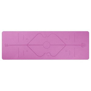 Yoga Mat with Position Line