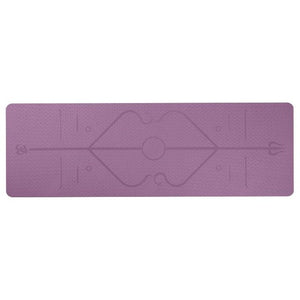 Yoga Mat with Position Line