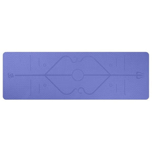 Yoga Mat with Position Line